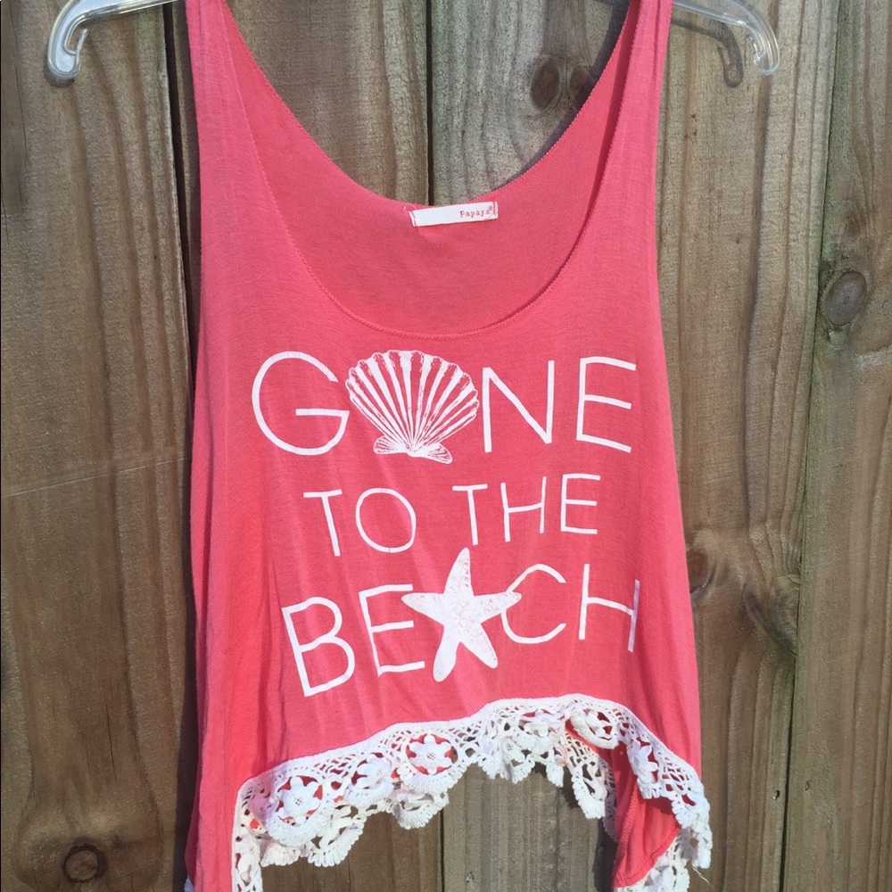 Beachy crop top tank